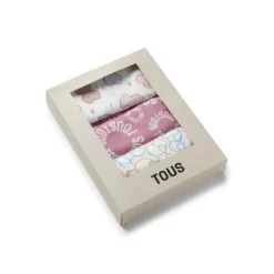 Pack of 3 muslins in MMuse pink