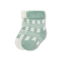 Pack of 2 pairs of baby socks in SSocks green