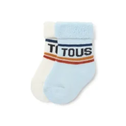 Pack of 2 pairs of baby socks in SSocks blue