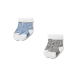 Pack of 2 pairs of baby socks in SSocks blue