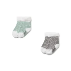 Pack of 2 pairs of baby socks in SSocks green