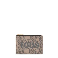 Portmonetka-wizytownik Kaos Mini Evolution w kolorze taupe