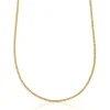 Średni łańcuszek ze srebra pokrytego 18-karatowym złotem, ze sznurkiem, 60 cm TOUS Chain