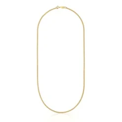 Średni łańcuszek ze srebra pokrytego 18-karatowym złotem, ze sznurkiem, 60 cm TOUS Chain