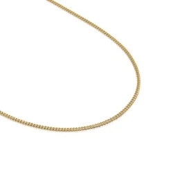 Średni łańcuszek ze srebra pokrytego 18-karatowym złotem, ze sznurkiem, 60 cm TOUS Chain