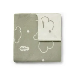 Reversible baby blanket in Nilo bears green