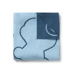 Reversible baby blanket in Nilo multi-motifs blue
