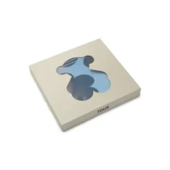 Reversible baby blanket in Nilo multi-motifs blue