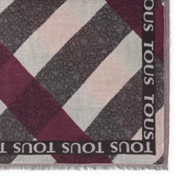 Różowa żakardowa chusta Kaos Mini Stripes