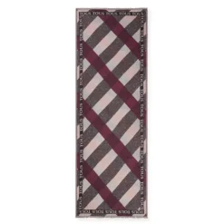 Różowa żakardowa chusta Kaos Mini Stripes
