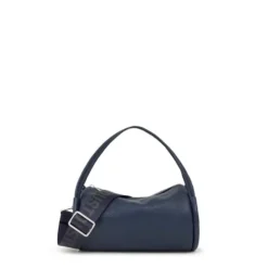 Small navy blue leather Duffel bag TOUS Miranda