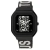 Smartwatch B-Connect z nylonowym paskiem oraz silikonowym paskiem w kolorze liliowym