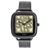 Smartwatch D-Connect z bransoletą z czarnej powlekanej stali