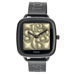 Smartwatch D-Connect z bransoletą z czarnej powlekanej stali