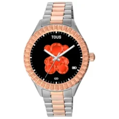Smartwatch T-Bear Connect z paskiem ze stali i stali IP w kolorze różowym