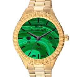 Smartwatch T-Bear Connect z paskiem ze stali w kolorze złota