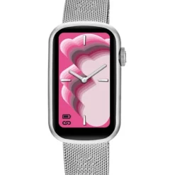 Smartwatch ze stalową bransoletką i aluminiową kopertą TOUS T-Band Mesh