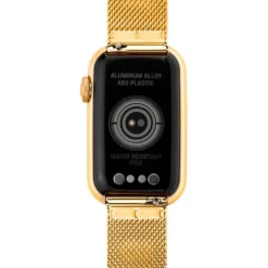 Smartwatch ze złotą stalową bransoletką IPG i aluminiową kopertą w złotym kolorze IPG TOUS T-Band Mesh