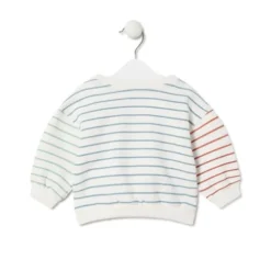 Striped sweatshirt with Bold Bear in Casual unique