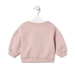 Sweatshirt with bears, hearts and flowers in Casual pink