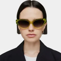 Żółte okulary przeciwsłoneczne TOUS Cat Eye