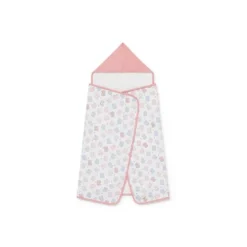 Tous Baby bath cape in Colors pink
