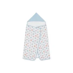 Tous Baby bath cape in Colors blue