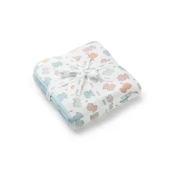 Tous Baby bath cape in Colors blue