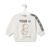 ''TOUS I'm the future'' sweatshirt in Casual ecru