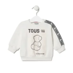 ''TOUS I'm the future'' sweatshirt in Casual ecru