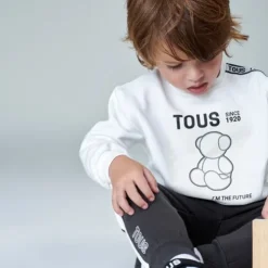 ''TOUS I'm the future'' sweatshirt in Casual ecru