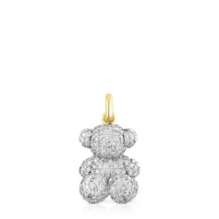 Wisiorek Bold Bear ze złota z diamentem 1,30 ct