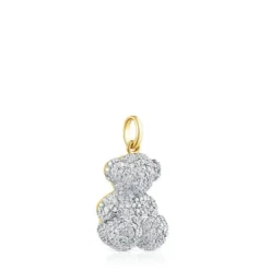 Wisiorek Bold Bear ze złota z diamentem 1,30 ct