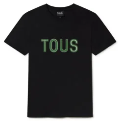Zielony T-shirt z krótkimi rękawami TOUS Bear Faceted M